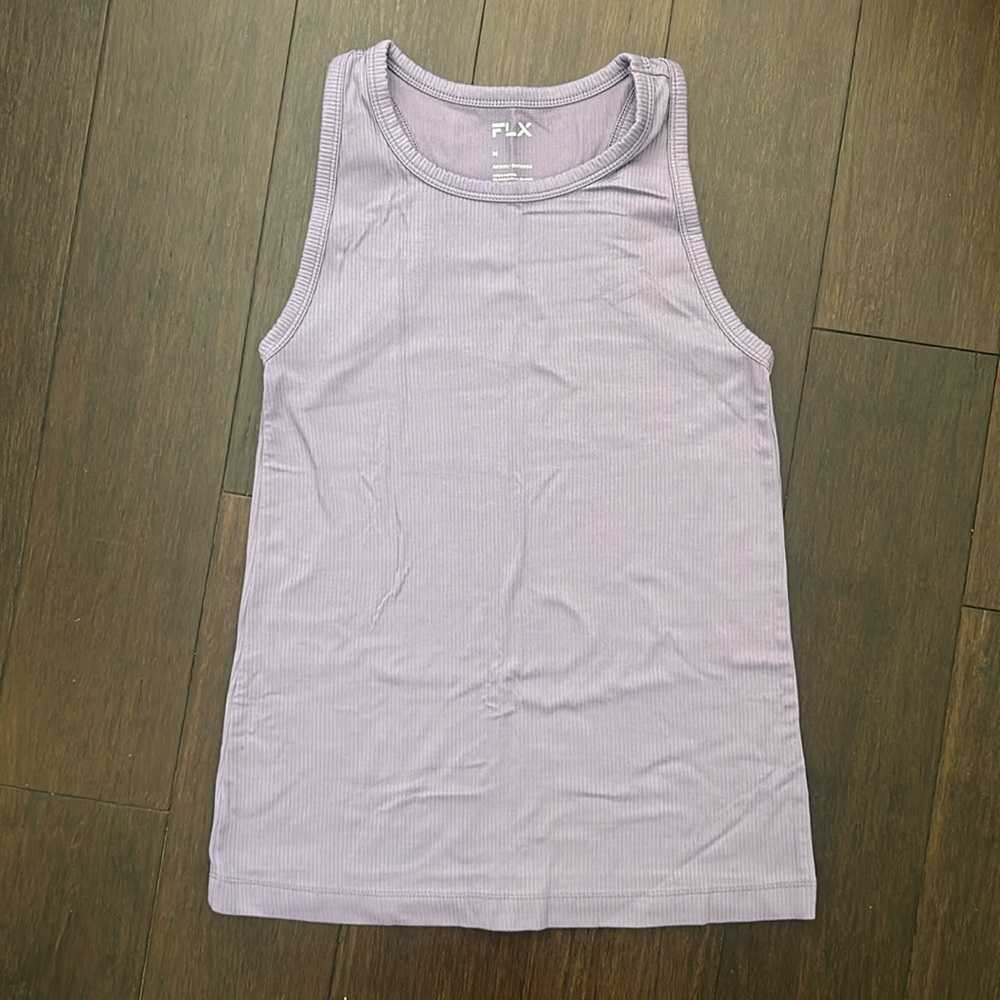 FLX active tank top in lavender. Size Medium.